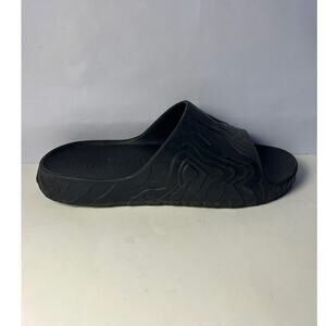 Mens RHUIGI x ZARA Slides Triple Black Pool Slides Size EU 44 US10.5